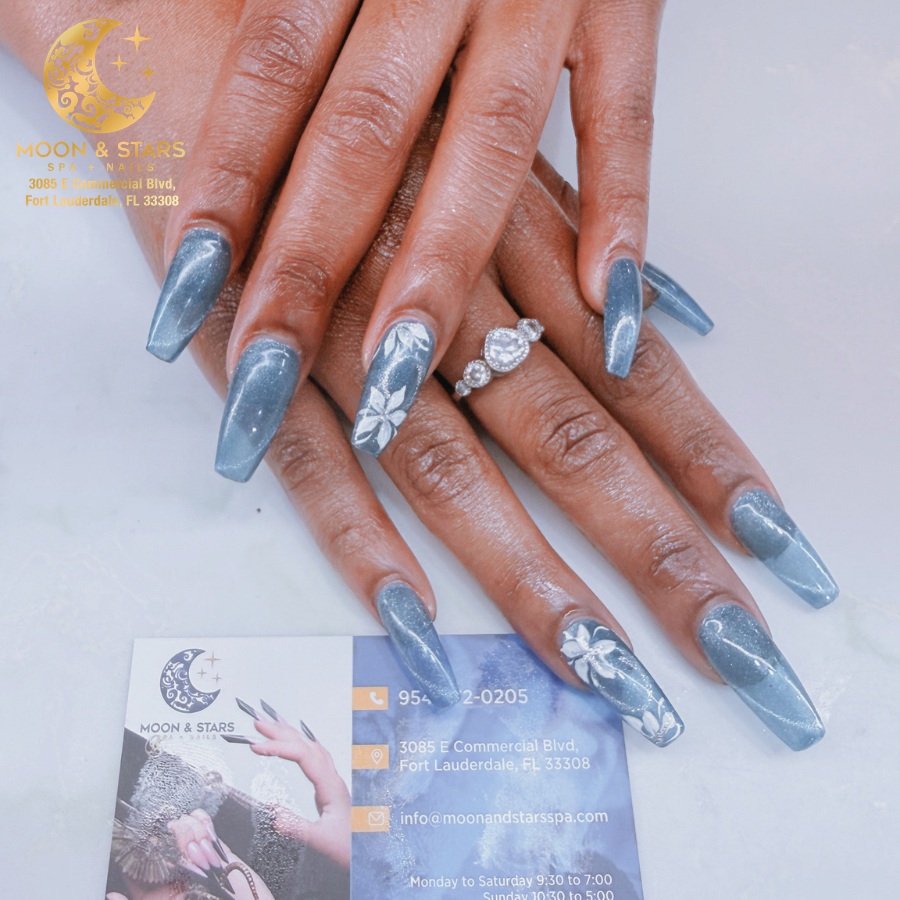 Moon and Stars Spa Nails 170626 Moon and Stars Spa Nails 170626
